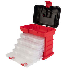 Storage And Tool Box Durable Organizer Utility Box With 4 Compartments