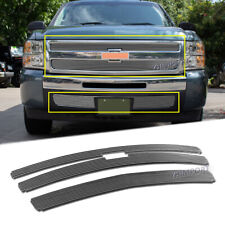 Grill Fits 2007-2013 Chevy Silverado 1500 Chrome Billet Grille Front Upperlower