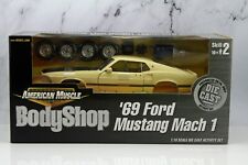 Rc Ertl American Muscle 1969 Ford Mustang Mach 1 Bodyshop Activity Set 118