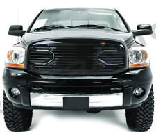 Gloss Black Big Horn Grillereplacement Shell For 06-09 Dodge Ram 25003500 Truc
