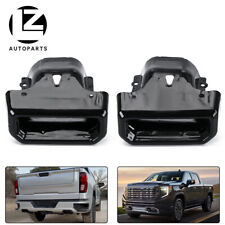 2019-2024 Chevy Silverado Gmc Sierra Exhaust Tips Bezels Frosted Black