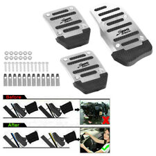 3pcs Universal Nonslip Manual Transmission Brake Foot Pedal Pad Cover Silver New