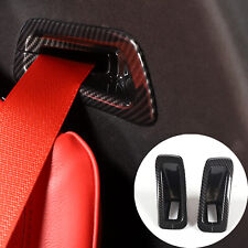 Carbon Fiber Abs Seat Safety Belt Trim Cover Interior For Corvette C8 2020-23 Us