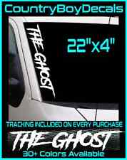 The Ghost 22 Windshield Vinyl Decal Sticker Diesel Truck Jdm Car Turbo Boost Gt