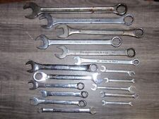 Lot Of 17 Misc Open Ended Combo Wrenches Metricamerican Napa Craftsman Thorsen