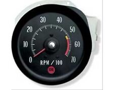 Oer 6469985 Tachometer Replacement Black Face 5500 Rpm Redline Chevy Each