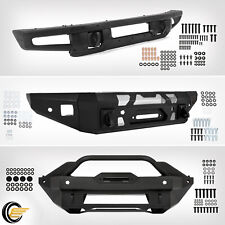 For Ford Bronco 2021 2022 2023 Steel Front Bumper W D-ring Mounts Off-road