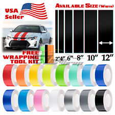 Gloss Color Racing Stripes Vinyl Wrap Decal For Scion Tc Sticker 10ft 20ft
