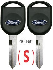 2 Ford S H84 40 Bit New Uncut Transponder Chip Key Logo Usa Seller Top Quality