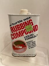 Turtle Wax Rubbing Compound Original Liquid Formula Vintage 1983 Nos 16oz Metal
