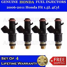 Set Of 4 Genuine Honda Fuel Injectors For 2006-2011 Honda Fit 1.5l 4cyl