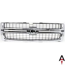 For 07-10 Silverado 2500 3500 Hd Chrome Grille With Black Insert Fit Gm1200608