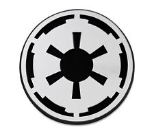 Sw Imperial Galactic Empire Logo Plastic Auto Emblem - Silver3 X 3