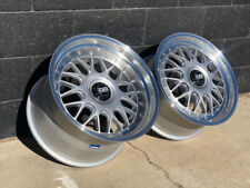 Esm-004 Silver Wheels Rims 18x11 18x8.5 5x130 Porsche 996 Carrera C2 Gt3 911