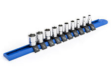 Gearwrench 10 Piece Sae 14 Dr. Standard Length Socket Set - 6-pt Wcustom Rail