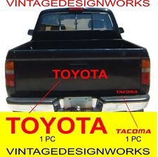 Toyota Tacoma Tailgate Kit Vinyl Decal Sticker Emblem 2 Pc - Red