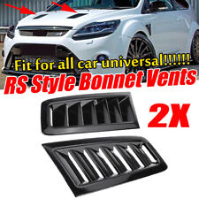 Gloss Rs Style Hood Vent Scoop Air Flow Intake Louvers Cooling Bonnet Vent Cover