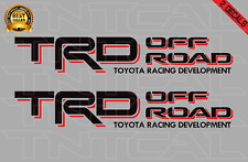 Trd Offroad Decal Set Fits Tacoma Tundra Truck Bedside Vinyl Sticker Blackred