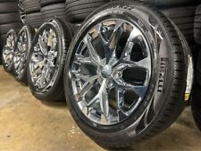 2023 Gmc Yukon Chrome Snowflakes 22 Oem Wheels Wheels And Tires