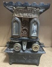 Antique Brightest Best Cast Iron Heater Stove Sad Used