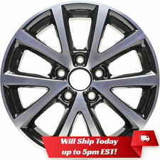 New 16 Machined And Black Alloy Wheel Rim For 2015-2018 Vw Volkswagen Jetta