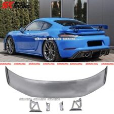 For Porsche 718 981 987 Boxster Cayman Unpainted Frp Rear Spoiler Wing Body Kits