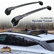 2 Pcs Cross Bars Fit For Hyundai Tucson 2022 2023 Black Luggage Roof Racks
