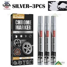 6 Liquid Mirror Chrome Marker Set Diy Car Paint Pen Metal Marker Plated Pens Us