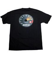 Authentic Sparco Racing Tach Tachometer Logo Black Graphic Ultra-soft T-shirt
