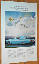 1966 Ford Thunderbird Town Original Vintage Advertisement Print Ad-66