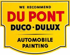 Du Pont Duco Dulux Automobile Painting 18 Heavy Duty Usa Made Metal Adv Sign