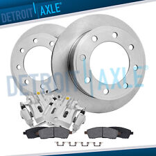 Rear Disc Rotors Brake Calipers Brake Pads For 2000-2004 Ford F-250 F-350 Sd