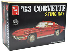 Amt Premium Hobbies 1963 Corvette Sting Ray 125 Plastic Model Car Kit Cp7728