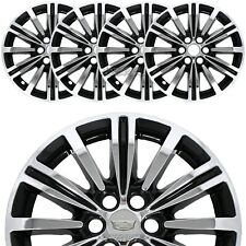 Fits Cadillac Xt5 2017-19 Chrome Black 18 Wheel Skins Hub Caps Alloy Rim Covers