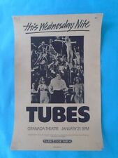 Original Concert Poster-the Tubes Granada Theater In Santa Barbara-1-21-75-fee