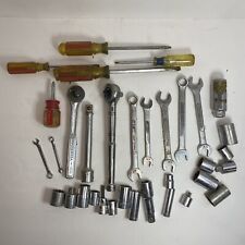 Lot Of Craftsman Tools Pre Owned Some Vintage - Screwdrivers Sockets Ratchets 