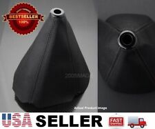 Universal Black Synthetic Leather Shifter Shift Gear Knob Boot Cover For Toyota