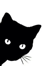 Black Cat Decal Sticker Car Truck Window Laptop Vinyl Halloween