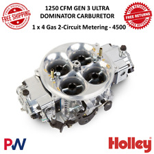 Holley 1250 Cfm Gen 3 Ultra Dominator Shiny Carburetor 3-circuit Metering - 4500