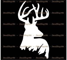 Deer-buck Head Outdoorhunting Sports - Vinyl Die-cut Peel N Stick Decals