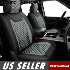 Leather Car Seat Covers Full Set Cushion For Dodge Ram 1500 2009-2021 2500 3500