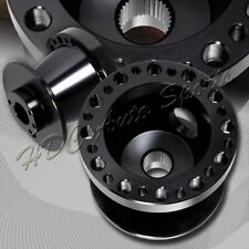 For 1998-2002 Honda Accord Black Aluminum Steering Wheel 6-hole Hub Adapter Kit