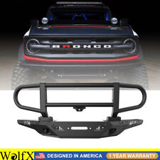 Off-road Front Bumper For 2021-2024 Ford Bronco Bumper Wside Wingsbull Bar