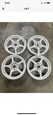 Jdm Rays Gram Lights 4 Wheels 16x7 5x100 Offset Unknown Re-painted White