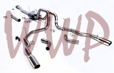 Dual Stainless Catback Exhaust System Kit 09-14 Ford F150 4.6l5.0l5.4l Pickup