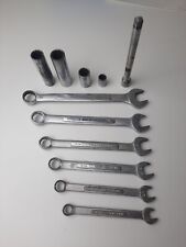 Craftsman Combo Wrench Lot Of 6 Plus 4 Sockets Extension 34 1116 58 Used