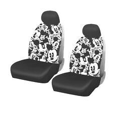 Disney Mickey Mouse Expression Car Truck Front Seat Covers Headrest Covers Set