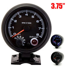 3.75 Car Universal Tachometer Tacho Gauge Inter Shift Light 0-8000 Rpm Us W2g1
