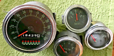 Checker Cab Taxi Vintage Gauge Set - Speedometer Oil Amp Water Temperature