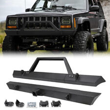 Front Rear Bumper Winch Mount Plate Fit For 1984-2001 Jeep Cherokee Xj New